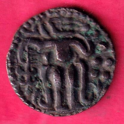 CANDY OF KINGDOM CEYLON CHOLA SAHASSA MALLA COPPER COIN- F2621 - Image 2