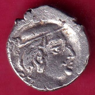 ANCIENT INDIA KSHATRAP DYNASTY KING PORTRAIT SILVER COIN - F2629