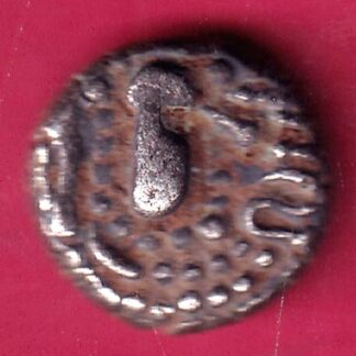ANCIENT INDIA GADHAYA DYNASTY KING PORTRAIT COIN – F2650