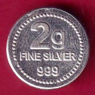 SILVER TOKEN : Weight –1.93 gm FINE SILVER TOKEN  –F2657