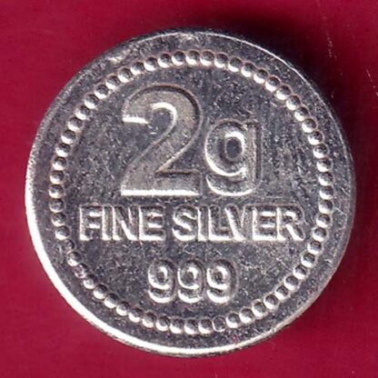 SILVER TOKEN : Weight –1.93 gm FINE SILVER TOKEN  –F2657