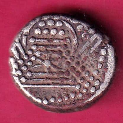 ANCIENT INDIA GADHAYA DYNASTY KING PORTRAIT COIN  – F2661 - Image 2