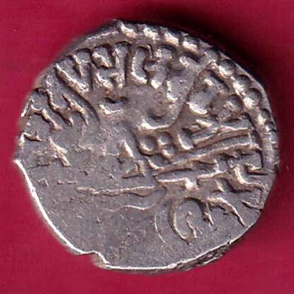 ANCIENT INDIA KSHATRAP DYNASTY KING PORTRAIT SILVER COIN –F2710 - Image 2