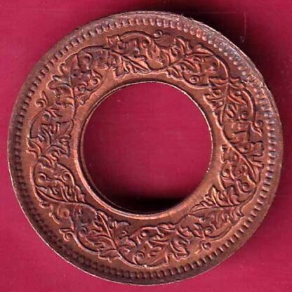 British india king george vi unc 1945 one pice beautiful copper coin – F2734 - Image 2