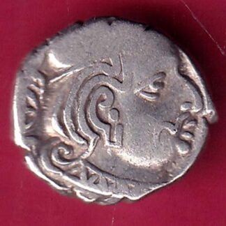 ANCIENT INDIA KSHATRAP DYNASTY KING PORTRAIT SILVER COIN – F2748