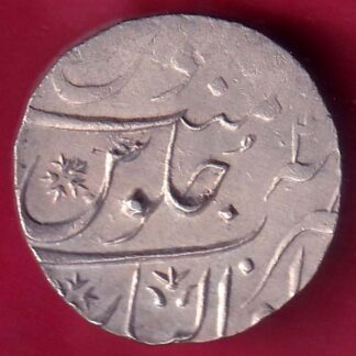 MUGHALS AHMED SHAH GWALIOR MINT RY 4 ONE RUPEE SILVER COIN–  F2820