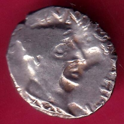 ANCIENT INDIA NAHAPAN DYNESTY KINGS PORTRAIT SILVER COIN - F2837
