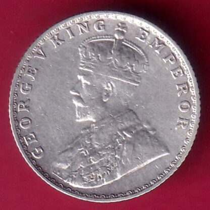 British India BOMBAY MINT 1936 George V 1/4 Rupee Silver coin - F2845 - Image 2