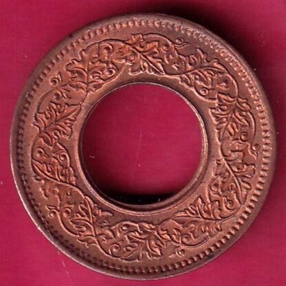 British india king george vi  1945 one pice beautiful copper coin - F2851 - Image 2