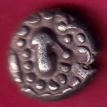 ANCIENT INDIA GADHAYA DYNASTY KING PORTRAIT COIN – F2864