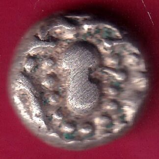 ANCIENT INDIA GADHAYA DYNASTY KING PORTRAIT COIN - F2889