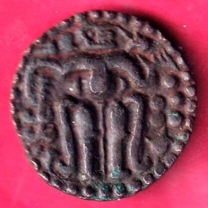 CANDY OF KINGDOM CEYLON CHOLA LILAVATI RARE COPPER COIN - FB8979 - Image 2