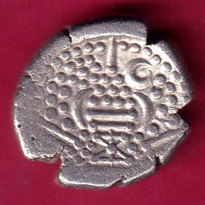 ANCIENT INDIA GADHAYA DYNASTY KING PORTRAIT COIN– FB9006 - Image 2