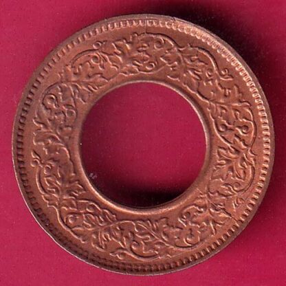 british india king george vi 1944 one pice beautiful copper coin– FB9030 - Image 2