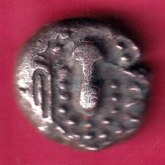 ANCIENT INDIA GADHAYA DYNASTY KING PORTRAIT COIN - FB9046