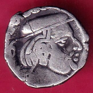 ANCIENT INDIA KSHATRAP DYNASTY KING PORTRAIT SILVER COIN - FB9047