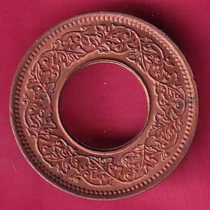british india king george vi unc 1945 one pice beautiful copper coin - FB9098 - Image 2