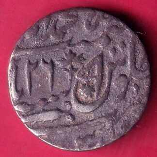 Awadh State  RY 26 muhammadabad banaras mint Rare Silver rupee - FB9131