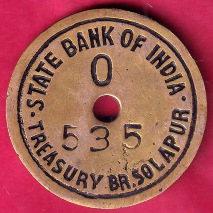 bank token: state bank of india treasury br. solapur 535 - FB9156