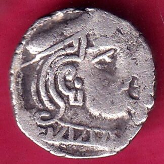 ANCIENT INDIA KSHATRAP DYNASTY KING PORTRAIT SILVER COIN - FB9158
