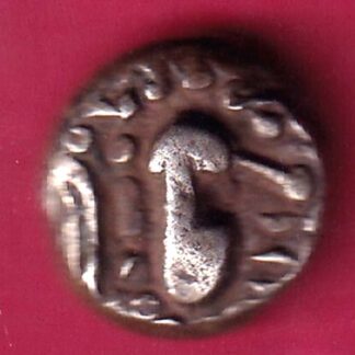 ANCIENT INDIA GADHAYA DYNASTY KING PORTRAIT COIN - FB9167
