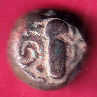 ANCIENT INDIA GADHAYA DYNASTY “SHREE OMKAR VERIETY” KING PORTRAIT COIN  - FB9194