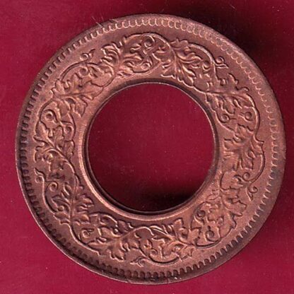 british india king george vi 1944 LAHORE MINT one pice copper coin  - FB9267 - Image 2
