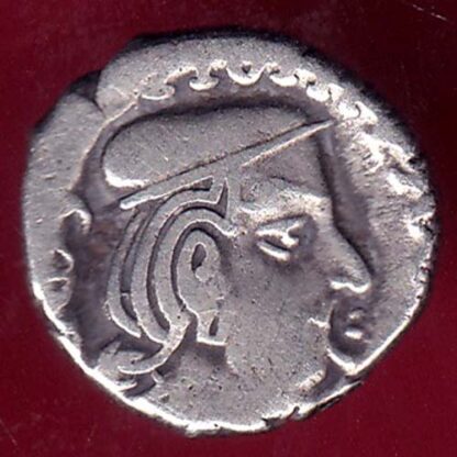 ANCIENT INDIA KSHATRAP DYNASTY KING PORTRAIT SILVER COIN  - FB9273