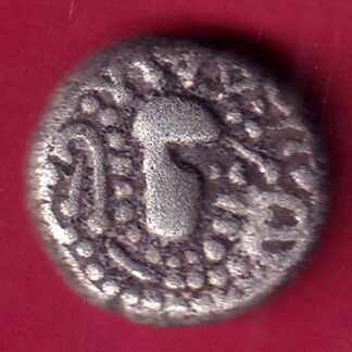 ANCIENT INDIA GADHAYA DYNASTY KING PORTRAIT COIN  –  FB9301