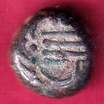 ANCIENT INDIA GADHAYA DYNASTY KING PORTRAIT COIN – FB9304 - Image 2