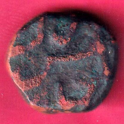 MUGHALS AURANGZEB SURAT MINT HALF PAISA – FB9324 - Image 2