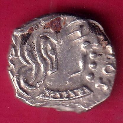 ANCIENT INDIA GUPTA DYNASTY KUMAR GUPTA KINGS PORTRAIT RARE SILVER BEUTIFUL COIN - FB9347