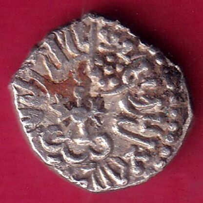 ANCIENT INDIA GUPTA DYNASTY KUMAR GUPTA KINGS PORTRAIT RARE SILVER BEUTIFUL COIN - FB9347 - Image 2