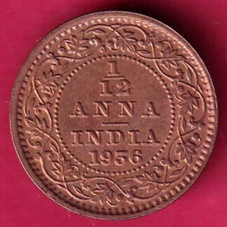 BRITISH INDIA 1936 GEORGE V 1/12 ANNA COIN - FB9352