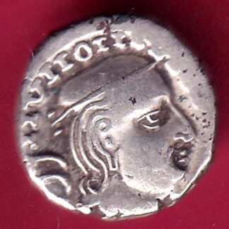 ANCIENT INDIA KSHATRAP DYNASTY KING PORTRAIT SILVER COIN - FB9374