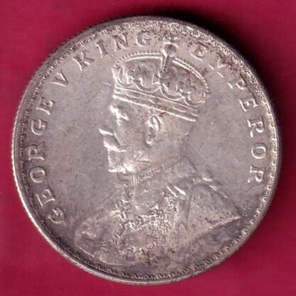 British India 1919 Bombay Mint George v One Rupee Silver coin  - FB9389 - Image 2