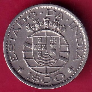 PORTUGUESE INDIA GOA 1 ESCUDO 1959 COIN – fb9411