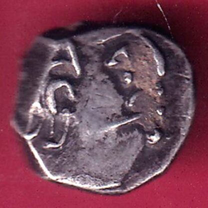 Ancient India Gupta Dynasty Kings Portrait Silver coin  – FB9440