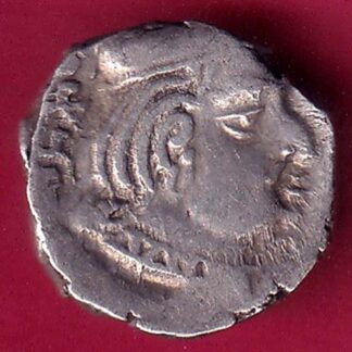 ANCIENT INDIA KSHATRAP DYNASTY KING PORTRAIT SILVER COIN – FB9508