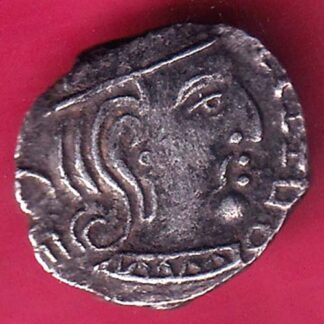 ANCIENT INDIA KSHATRAP DYNASTY KING PORTRAIT SILVER COIN - FB9515
