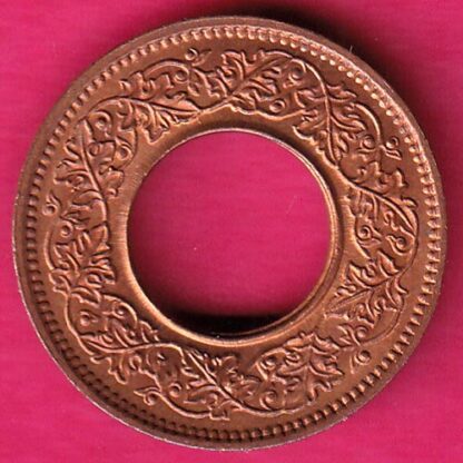 british india king george vi unc 1945 one pice beautiful copper coin:- S241 - Image 2