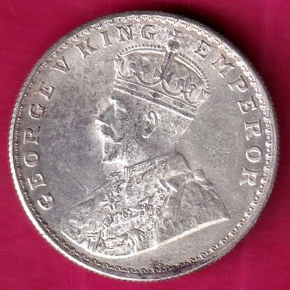 British India 1916 Bombay Mint George V One Rupee Beautiful Silver Coin:- S228 - Image 2