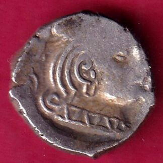 ANCIENT INDIA KSHATRAP DYNASTY KING PORTRAIT SILVER COIN –F2902