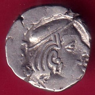 ANCIENT INDIA KSHATRAP DYNASTY KING PORTRAIT SILVER COIN – F2943