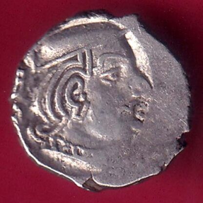ANCIENT INDIA KSHATRAP DYNASTY KING PORTRAIT SILVER COIN – F2976