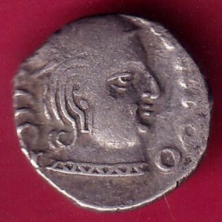 ANCIENT INDIA KSHATRAP DYNASTY KING PORTRAIT SILVER COIN - F2992