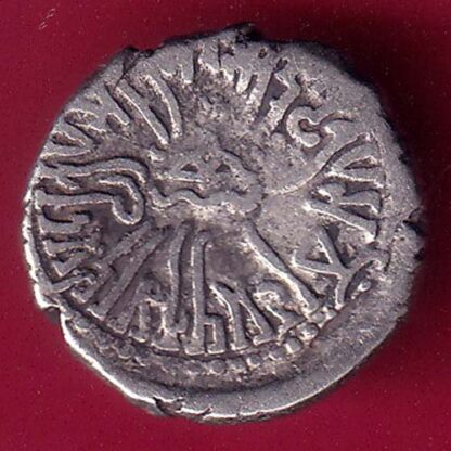 ANCIENT INDIA KSHATRAP DYNASTY KING PORTRAIT SILVER COIN - F2999 - Image 2