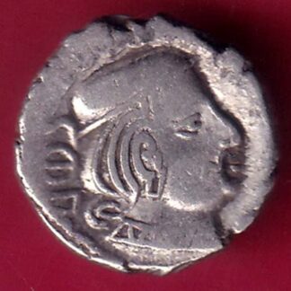 ANCIENT INDIA KSHATRAP DYNASTY KING PORTRAIT SILVER COIN - F2999