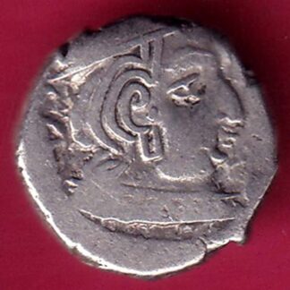 ANCIENT INDIA KSHATRAP DYNASTY KING PORTRAIT SILVER COIN - F3018