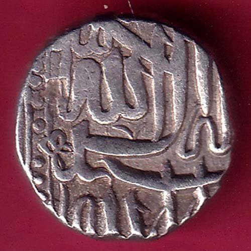 MUGHALS MOHD. AKBAR MAHMUDI SILVER COIN - F3058 - Image 2